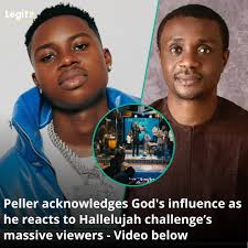 Peller has reacted to the ongoing Hallelujah challenge as he shared his  opinion about the massive audience he saw during the midnight prayer  online. Video in the comments. Credit: IG/peller089/nathanielblow