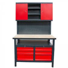 Eine neue werkstatt muss her. Profi Werkbank Werktisch 120 X 60 X 85 Cm Mit Lochwand Werkbanke Werkstatt Devo Baumarkt De