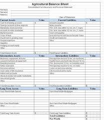 Balance Sheet Template Sample Di 2020