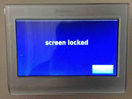 Put one finger on the '+' button . How To Lock And Unlock A Honeywell Thermostat Tom S Tek Stop