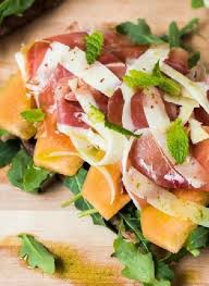Low Fodmap Cantaloupe Melon Serrano Ham Mint Salad Recipe Rezept Melone Mit Schinken Rezepte Schinken