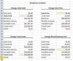 Expert Excel Help Creating A Break Even Analysis With Goal