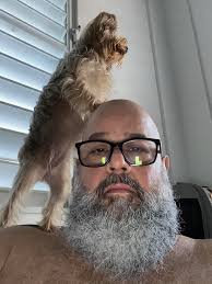 Introduction and photo of a lady and her dog