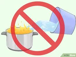 But if doing so also stops the flow of lube oil to the steam turbine, its bearing could be damaged or even seize, necessitating a very costly repair. 3 Ways To Put Out A Grease Fire Wikihow