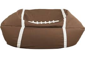 Sports Zone Football Bean Bag Chair Seating Brown Bedroom Furniture Stores Bean Bag Chair Accent Chairs For Living Room