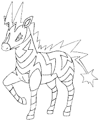 More than 5.000 printable coloring sheets. Coloring Pages Pokemon Zebstrika Drawings Pokemon