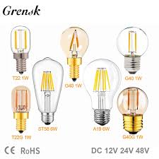 E27 12v 24v Led Light Bulb A19 St58 6w E27 Led Daylight White T22 G40 Low Voltage 1w E12 E14 Led Lamp Rv Locomotive Room Light Led Bulbs Tubes Aliexpress