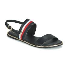 Maybe you would like to learn more about one of these? Tommy Hilfiger Flat Sandal Corporate Ribbon Black Free Delivery Spartoo Uk Shoes Sandals Women 69 30