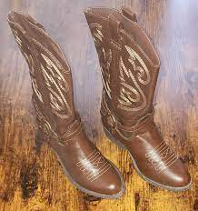 Womens Rampage Wandella Brown PU, 300322, Western Mid-Calf Boots Size 6.5 m  | eBay