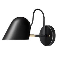 Streck Wall Lamp Fixed Mount Black Brass Orsjo Belysning Royaldesign Wall Lamp Lamp Wall Lights