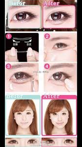 This Is Done To Get A Bigger Eye Effect Like Us Westerners That Is Crazy N We Dislike Our Puffy Eyes Lol Korean Eye Makeup Eye Makeup Tutorial Pop Makeup