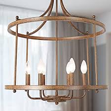 Our harlow pendant light looks dramatic and graphic over a kitchen island or dining room table, illuminating the room with elegant geometry and. Buy Lnc Farmhouse Chandelier 21 5 Rustic Chandelier 6 Light Drum Pendant Lighting For Kitchen Island Foyer Dining Room Antique Bronze Finish Online In Turkey B087chb9ht