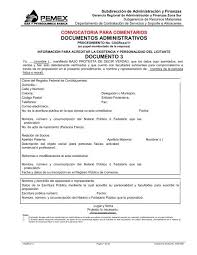 Utiliza documentos para editar archivos de word de forma gratuita desde google. Documentos Administrativos Documento 3 Pemex Gas Y