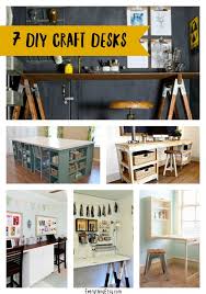 Everyone's loving this craft room desk diy and it's easy to make and looks great. 7 Diy Craft Desks Everythingetsy Com