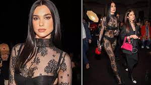 Dua Lipa stuns in see-through sheer lace dress at Milan Fashion Week show -  Mirror Online
