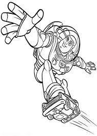 Buzz Playing Skates Using A Toy Car Coloring Page Download Print Online Coloring Pages For Free Color Nimbus