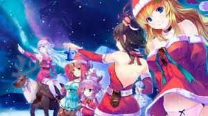 Anime Girls Anime Christmas Blue Eyes Green Eyes Long Hair Deer Hats Wallpaper Anime Wallpaper Better Tons of awesome christmas anime wallpapers to download for free. anime girls anime christmas blue