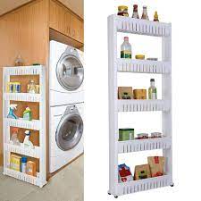 Filing cabinet / small drawers comes with removable castor wheels one smaller drawer on top, larger drawer below the bottom drawer comes small filling cabinet on wheels depth 48cm width 43cm height 58cm locks does not work. Buy 5 Tiers Slim Movable Shelf Storage Cabinet Wheel Organize Bathroom Kitchen At Affordable Prices Free Shipping Real Reviews With Photos Joom