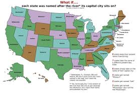 Rivers In The United States Vivid Maps In 2020 Capital City City U S States