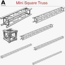 Mini Square Truss Collection 7 Pcs Modular Tv Studio Set Virtual Tv Studio Virtual Set