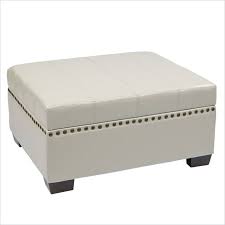 With brilliant gold hairpin legs and plush, cushioned base, this ottoman will stand out as a sophisticated and tasteful accent piece in your home. 25 White Leather Ottomans Square Rectangle Home Stratosphere