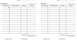 Download Nota Kosong Dalam Bentuk Word Documen Docx Sakaran