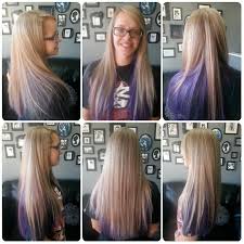 Perfect blonde with purple orchid underneath by laura c. Pastel Purple Hair Pravana Hair Color Dark Skin Blonde Hair Hair Color Underneath
