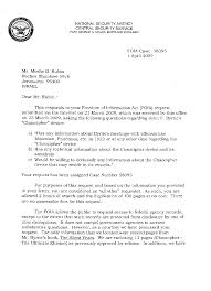 The Chaocipher Clearing House Foia Response