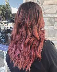 Dusty Rose Balayage Dusty Rose Hair Balayage Hair Rose Brown Ombre Hair