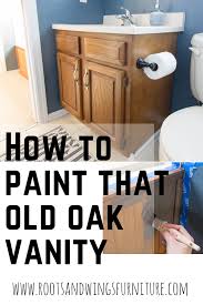 Have you ever tried painting a bathroom vanity before? Pin On Roots Wings Furniture Project Gallery