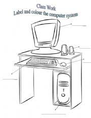 Parts of a computer worksheet. Computer Parts Worksheets