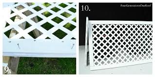 The dappled sunlight created by the overhead latticework creates a cool, relaxing environment perfect for backyard entertaining—like standing in the shade of a tree on a hot summer day. How To Build A Lattice Privacy Screen On A Budget With My Dad Four Generations One Roof