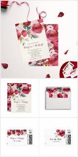 Burgundy Marsala Boho Floral Wedding Suite Einladungskarten Hochzeit Einladungskarten Einladungen
