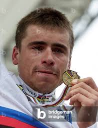 Image of ROMANS VAINSTEINS OF LATVIA CELEBRATES ON THE PODIUM OF MEN