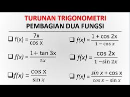 We did not find results for: Turunan Trigonometri Pembagian Dua Fungsi Youtube