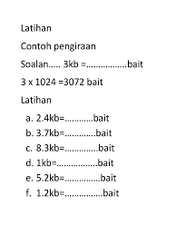 Ukuran data tmk tahun 4. Latihan Ukuran Data
