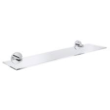 Buy top selling products like crosby bookcase in chrome/glass and danya b.™ smoke glass floating shelf with chrome brackets in black. Glass Shelf
