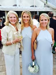 Nouvelle Amsale Chiffon Bridesmaids In Cloud Were Perfect For A Real Wedding On The Beach Phot Amsale Bridesmaid Dresses Amsale Bridesmaid Bridesmaid Dresses