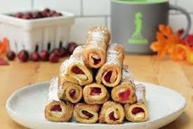 Easy Cranberry Stuffed French Toast Roll Ups Recipe French Toast Rolls French Toast Roll Ups Food