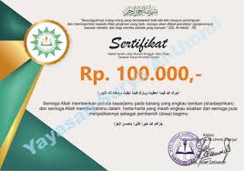 Contoh kwitansi wakaf tanah permeter / 15 contoh k.maison interior : Sertifikat Wakaf Tanah Rp 100 000 Sample Al Ummi Yayasan Cianjur