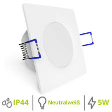10er Set Flache Led Einbaustrahler Einbauspots Geringe Einbautiefe 29mm 230v