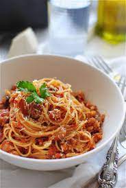 Spaghettini with mushrooms, garlic, and oil. Angel Hair With A Tomato Meat Sauce Bev Cooks