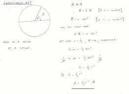 Area Of A Sector Of A Circle Proof Sectors Mathematics Areas Sector Of A Circle Mathematics Math
