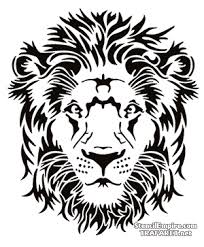 Der löwe (panthera leo, veraltet/poetisch/mundartlich leu) ist nach dem tiger die zweitgrößte art aus der familie der katzen. Ruhiger Lowe Schablone Zum Malen Im Internet Kaufen