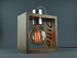 Desk Lamp Lp 2 A Table Lamp Steampunk Lamp Wooden Lamp Edison Lamp Unique Lamp Industrial Lamp Dimmer Lamp Steampunk Lamp Wooden Lamp Retro Desk Lamp