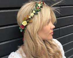 Ivory flower crown/Wedding flower crown/Maroon headpiece/Burgundy bridal  hairpiece/Flower girl crown/Bridesmaid/Hair flowers/Floral crown