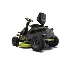 The noise is minimal & when the mower is not engaged there is a little hum of the battery as you glide along. Ryobi 48v Brushless 38 In 75 Ah Battery Electric Rear Engine Riding Lawn Mower Ry48110 The Home Depot