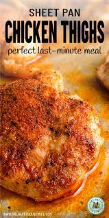 Easy Oven Roasted Chicken Thighs Recipe Boneless Chicken Thigh Recipes Chicken Thights Recipes Chicken Thigh Recipes Baked