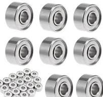 20-Pack 683ZZ Double-Shielded Sealed Ball Bearings 3mm x 8mm x 4mm, Deep Groove Miniatures for Motors, Roller Wheels, Office Equipment, Linear Slide ...