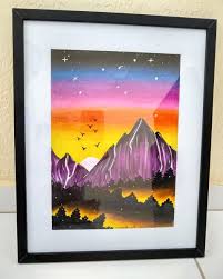 Paisagem Feita Apenas Com Lapis De Cor Painting Art Watercolor